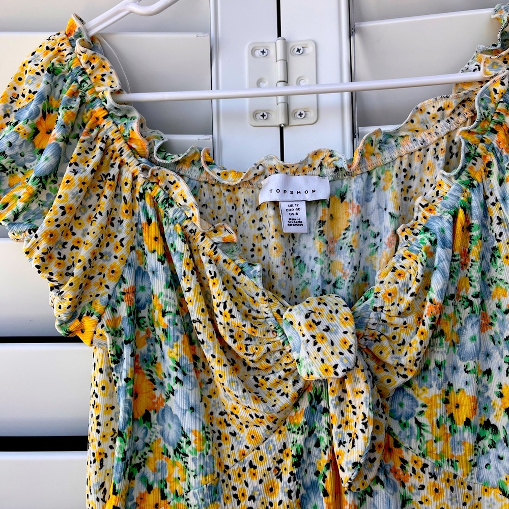 floral topshop mini dress